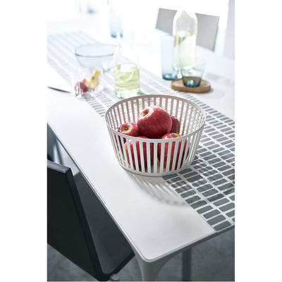 product image for Tower Striped Steel Fruit Basket - Tall by Yamazaki 83