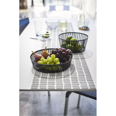 product image for Tower Striped Steel Fruit Basket - Tall by Yamazaki 81