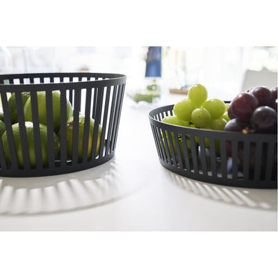 product image for Tower Striped Steel Fruit Basket - Tall by Yamazaki 7