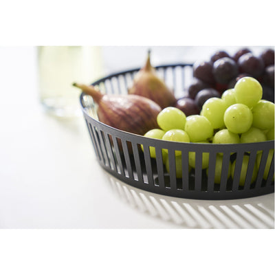 product image for Tower Striped Steel Fruit Basket - Shallow by Yamazaki 57