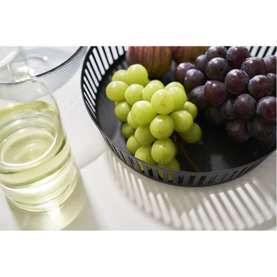 product image for Tower Striped Steel Fruit Basket - Shallow by Yamazaki 35