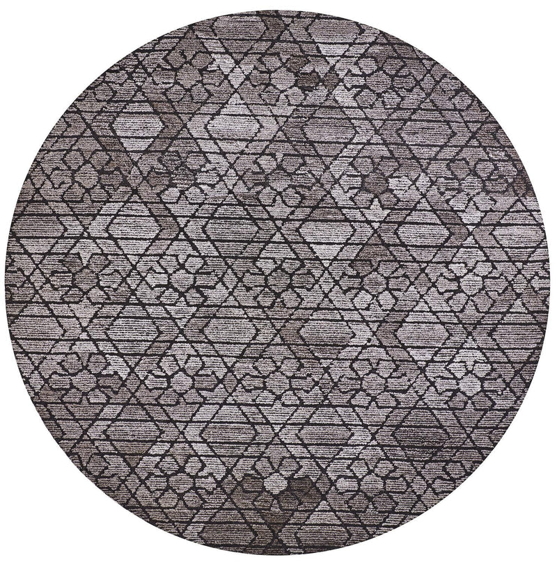 media image for Palatez Hand Tufted Gray and Black Rug by BD Fine Flatshot Image 1 269