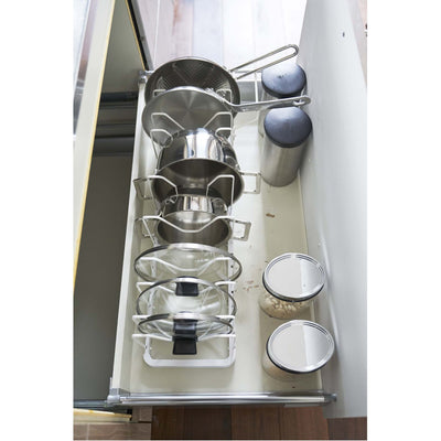 product image for Tower Adjustable Lid & Pan Organizer by Yamazaki 3