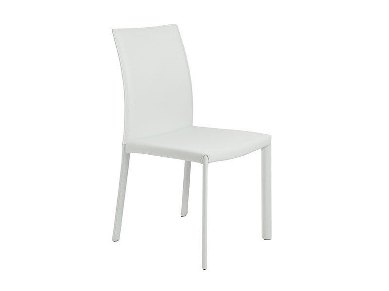 media image for Set of Two Hasina Side Chairs in White design by Euro Style 226
