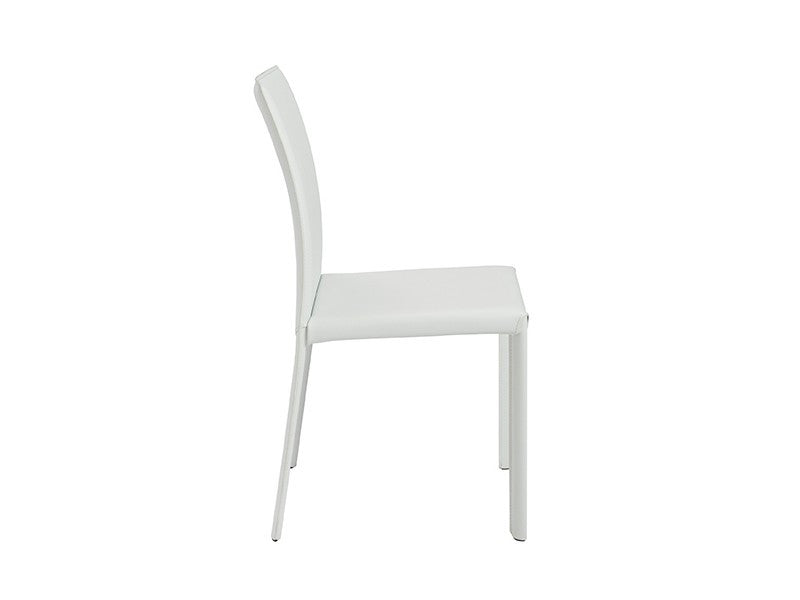 media image for Set of Two Hasina Side Chairs in White design by Euro Style 222