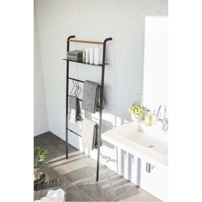 product image for Tower Leaning Ladder With Shelf by Yamazaki 4