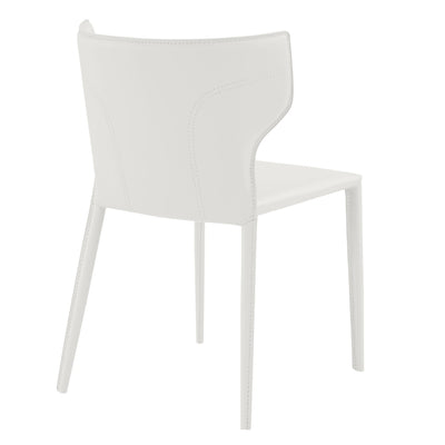 product image for divinia stacking dining chair set of 2 by euro style 38976 wht 5 66