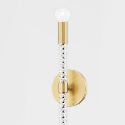 product image for pippin 1 light wall sconce by mitzi h256101 agb 3 5