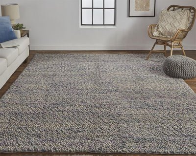 product image for Genet Hand Woven Purple and Beige Rug by BD Fine Roomscene Image 1 9