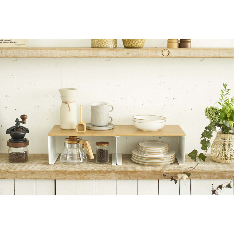media image for Tosca Wood-Top Stackable Kitchen Rack - Large by Yamazaki 299