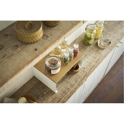 product image for Tosca Wood-Top Stackable Kitchen Rack - Large by Yamazaki 23