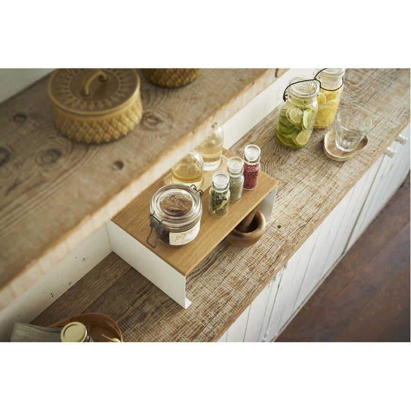 media image for Tosca Wood-Top Stackable Kitchen Rack - Large by Yamazaki 219