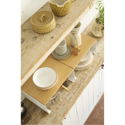 product image for Tosca Wood-Top Stackable Kitchen Rack - Large by Yamazaki 67