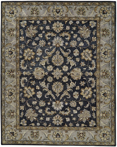 product image for Botticino Hand Tufted Blue and Gray Rug by BD Fine Flatshot Image 1 48