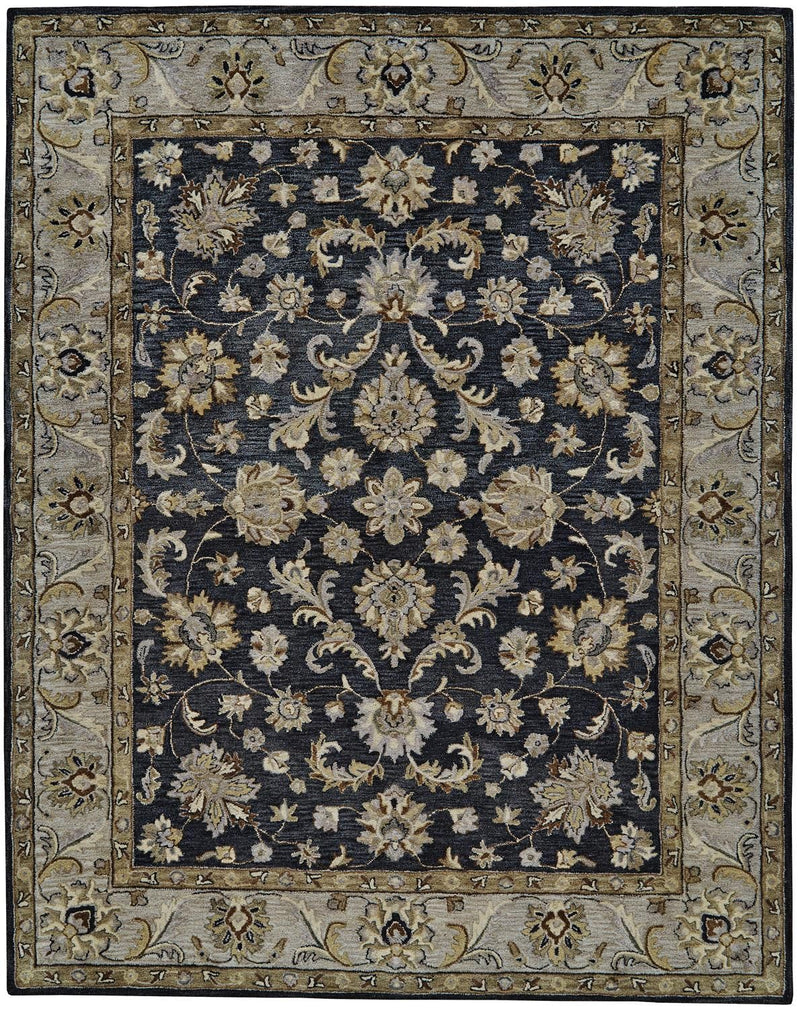 media image for Botticino Hand Tufted Blue and Gray Rug by BD Fine Flatshot Image 1 288