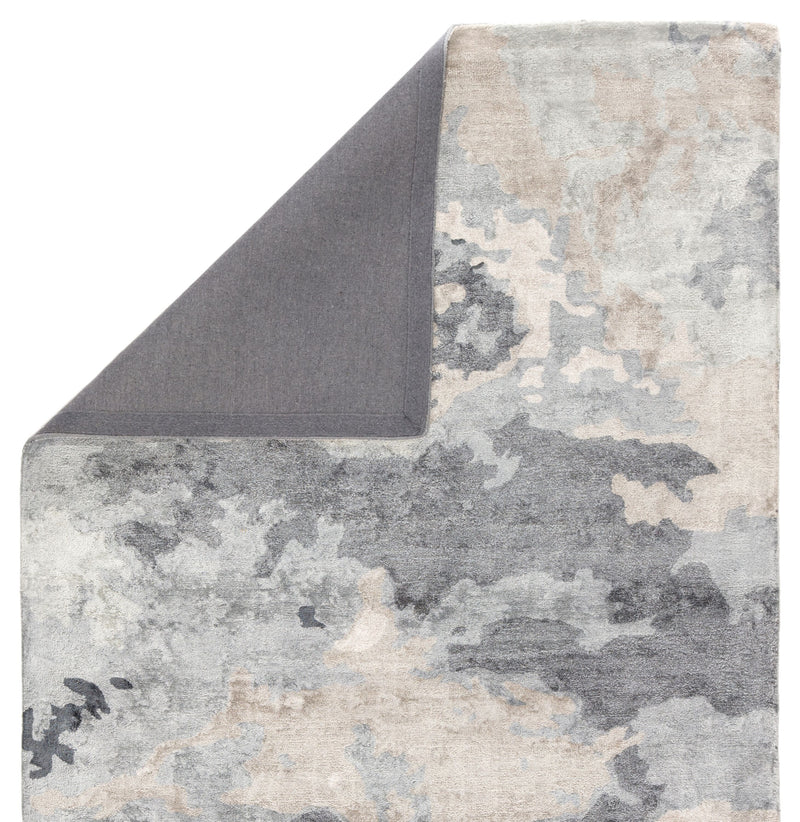 media image for Glacier Handmade Abstract Gray & Dark Blue Area Rug 299