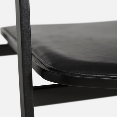 product image for s a c dining chair with black leather woud woud 100031 3 70