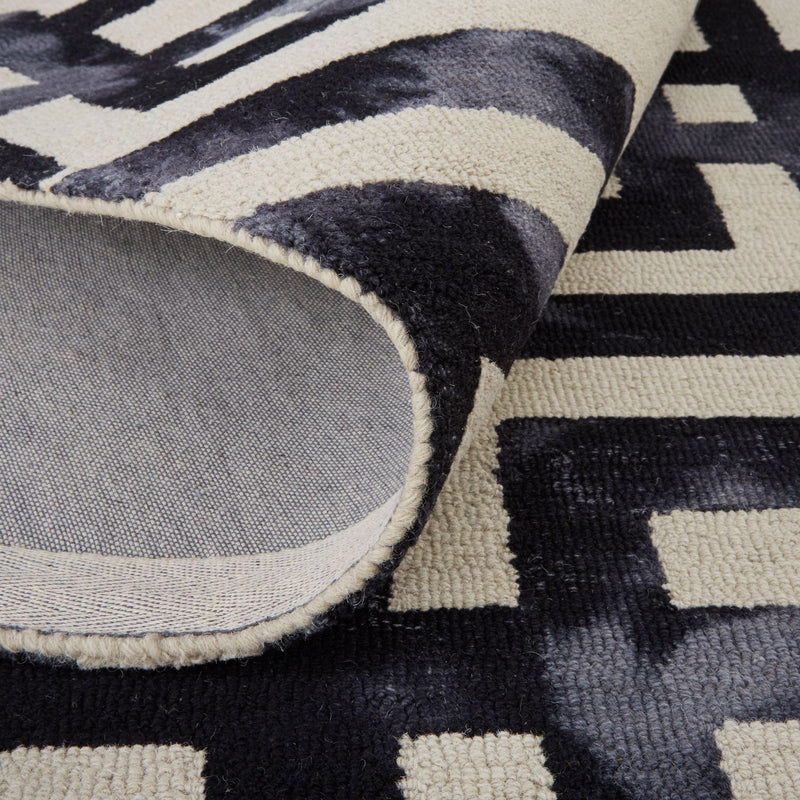 media image for Marengo Hand Tufted Black and Ivory Rug by BD Fine Roll Image 1 248