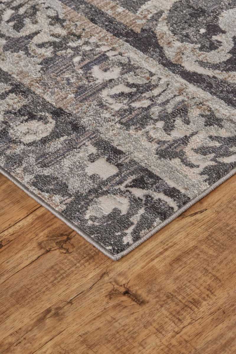 media image for Kiba Gray and Taupe Rug by BD Fine Corner Image 1 269
