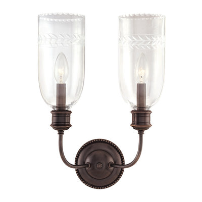 product image for lafayette 2 light wall sconce design by hudson valley 2 90