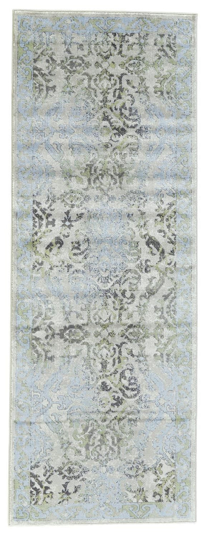 product image for Alessandria Blue and Green Rug by BD Fine Flatshot Image 1 67