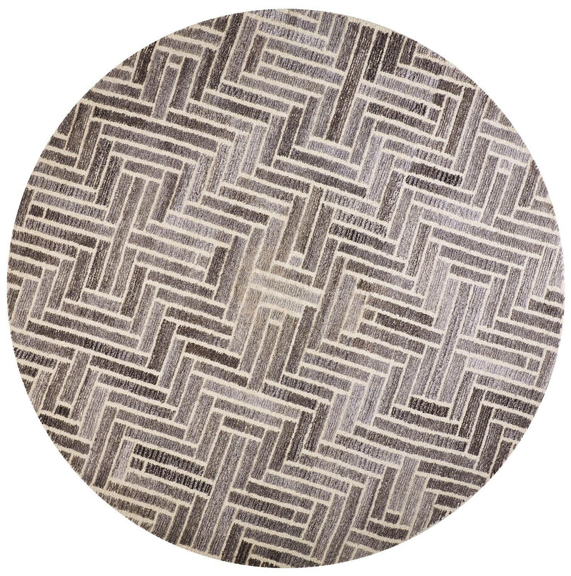 media image for Palatez Hand Tufted Gray and Ivory Rug by BD Fine Flatshot Image 1 22