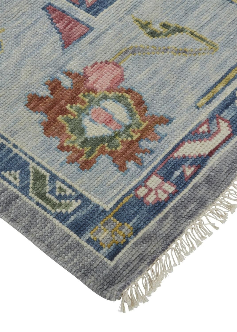 media image for Larson Hand Knotted Gray and Blue Rug by BD Fine Corner Image 1 232