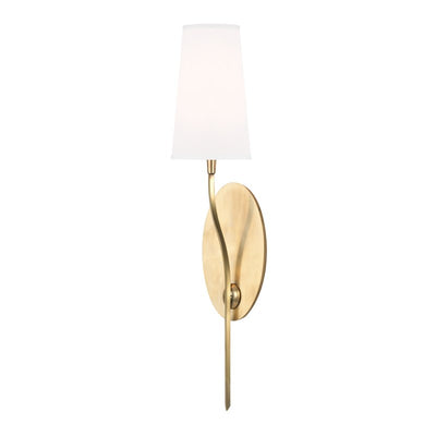 product image of rutland 1 light wall sconce white shade design by hudson valley 1 577
