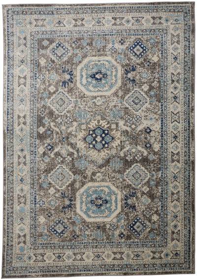 product image of Bellini Blue and Gray Rug by BD Fine Flatshot Image 1 521