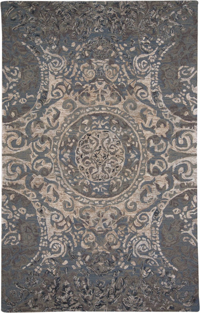 product image of Amreli Hand Tufted Gray and Blue Rug by BD Fine Flatshot Image 1 54