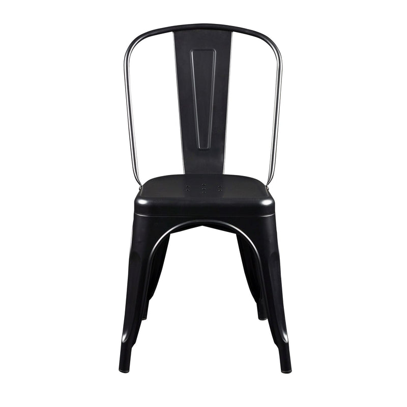 media image for Corsair Stacking Side Chair in Various Colors - Set of 4 Flatshot Image 1 218