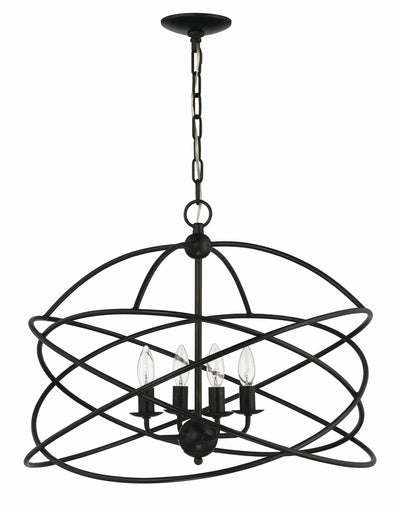 product image for Anson 4 Light Contemporary Statement Chandelier By Lumanity 2 36