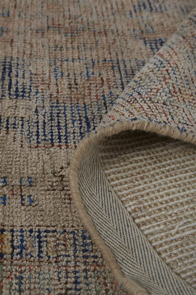 product image for Ramey Hand Woven Blue and Orange Rug by BD Fine Roll Image 1 1