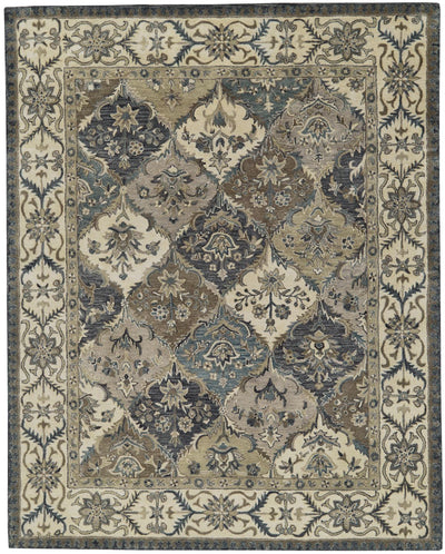 product image of Botticino Blue and Gray Rug by BD Fine Flatshot Image 1 575