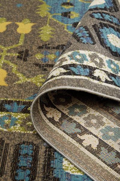 product image for Hurst Gray and Blue Rug by BD Fine Roll Image 1 52