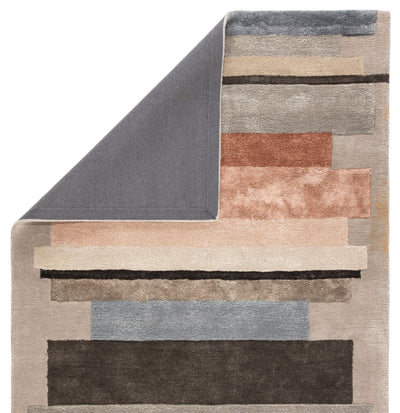 product image for syn03 parallel handmade geometric gray pink area rug design by jaipur 5 31
