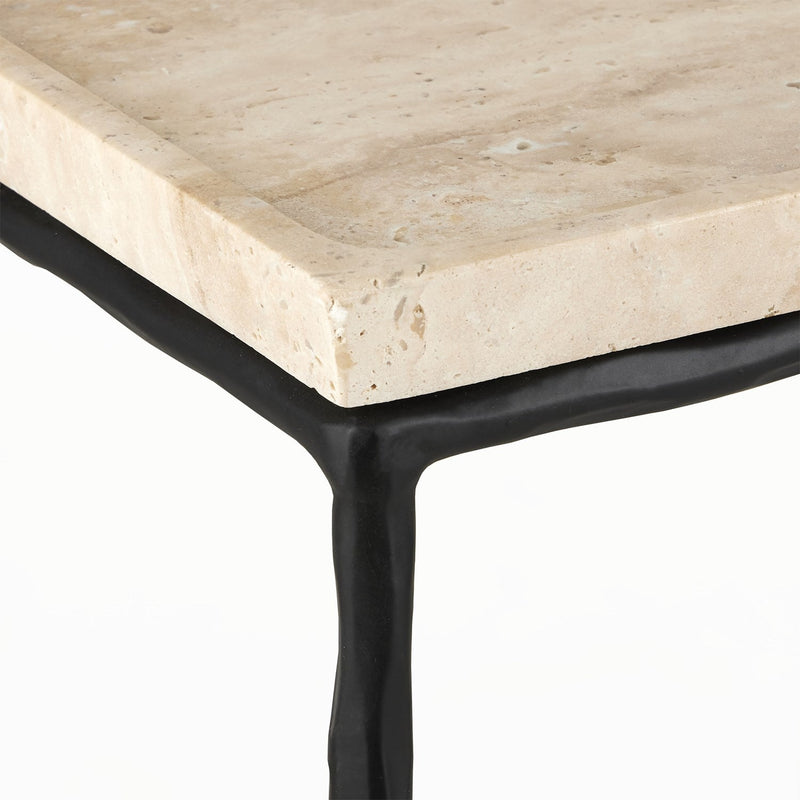 media image for Boyles Travertine Accent Table 3 266