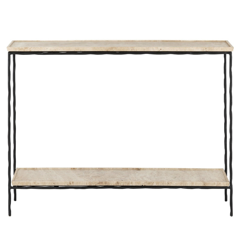 media image for Boyles Travertine Console Table 2 225