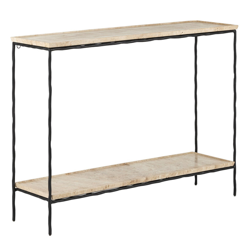 media image for Boyles Travertine Console Table 1 295