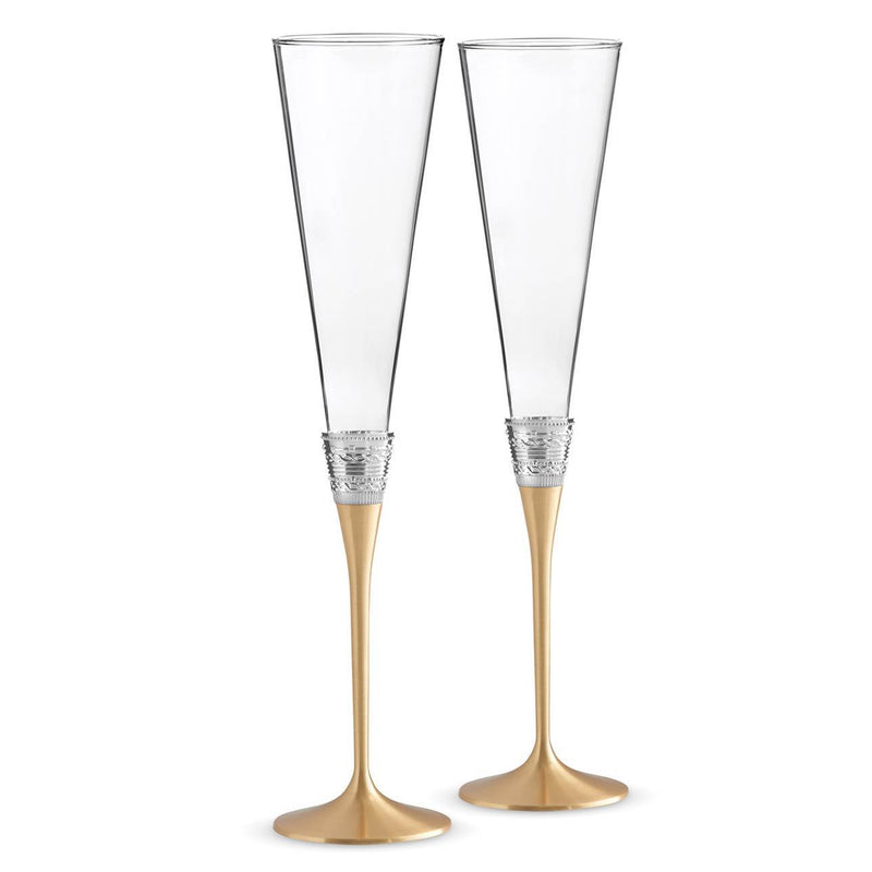 media image for With Love Gold Toasting Flute, Pair by Vera Wang 245