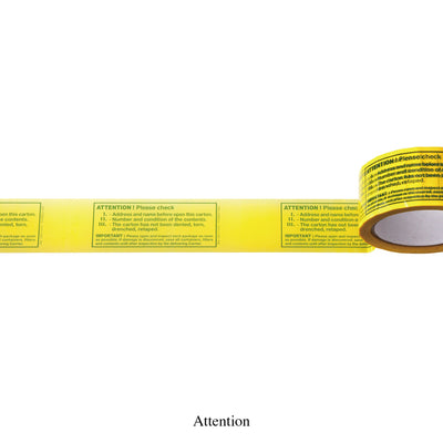 product image for packing tape in attention design by puebco 3 61