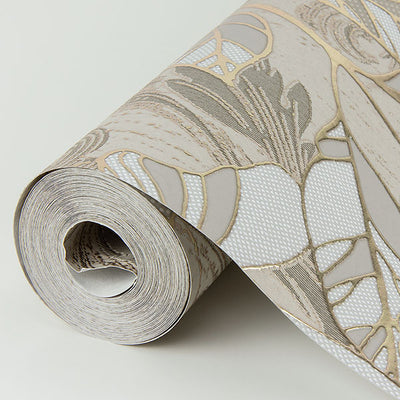 product image for Selene Gold Mucha Floral Wallpaper from the Lustre Collection by Brewster Home Fashions 57