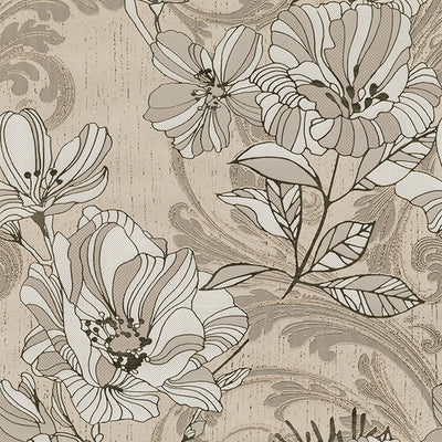 product image for Selene Gold Mucha Floral Wallpaper from the Lustre Collection by Brewster Home Fashions 40