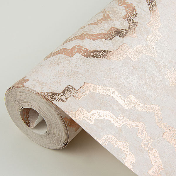 media image for Uma Rose Gold Star Medallion Wallpaper from the Lustre Collection by Brewster Home Fashions 227