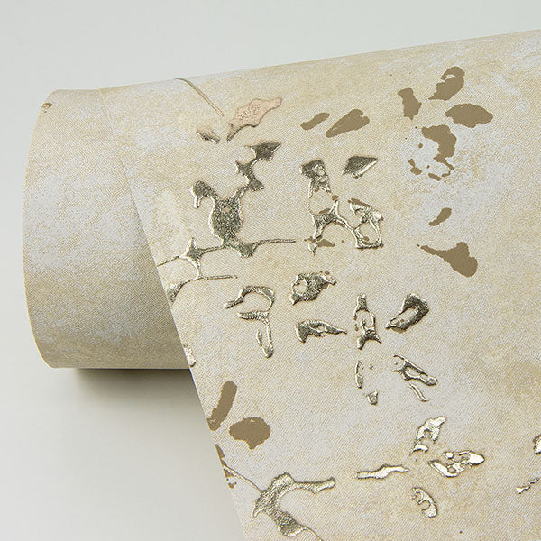 media image for Arian Gold Inkburst Wallpaper from the Lustre Collection by Brewster Home Fashions 284