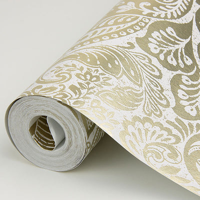 product image for Artemis Gold Floral Damask Wallpaper from the Lustre Collection by Brewster Home Fashions 19