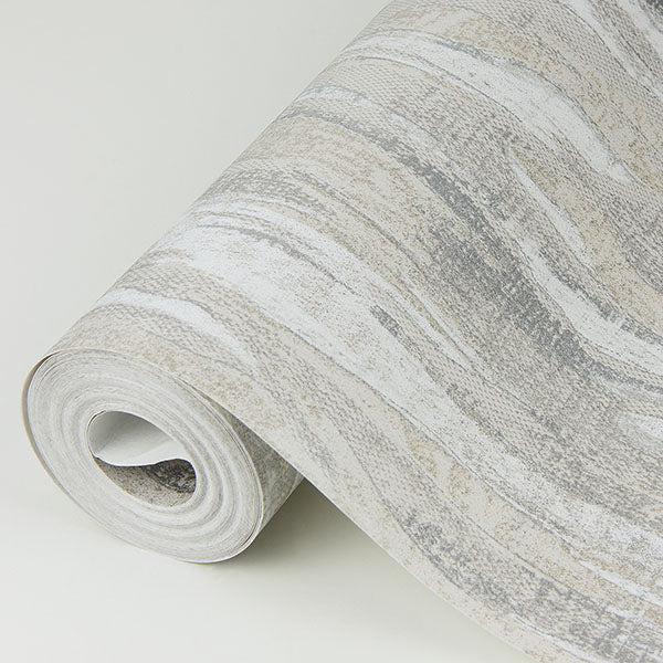 media image for Suna Silver Woodgrain Wallpaper from the Lustre Collection by Brewster Home Fashions 267