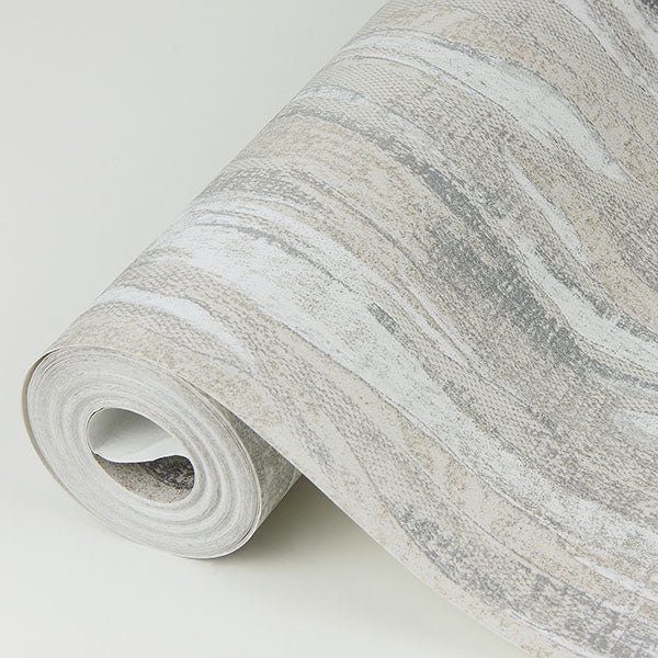 media image for Suna Silver Woodgrain Wallpaper from the Lustre Collection by Brewster Home Fashions 289