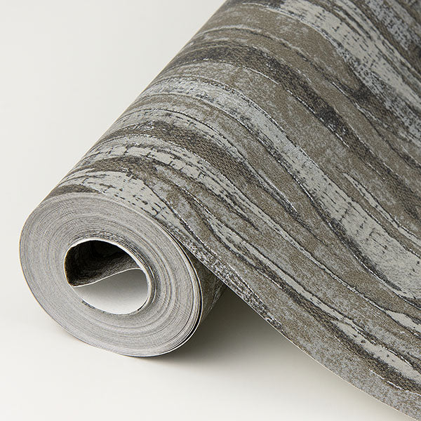 media image for Suna Charcoal Woodgrain Wallpaper from the Lustre Collection by Brewster Home Fashions 270