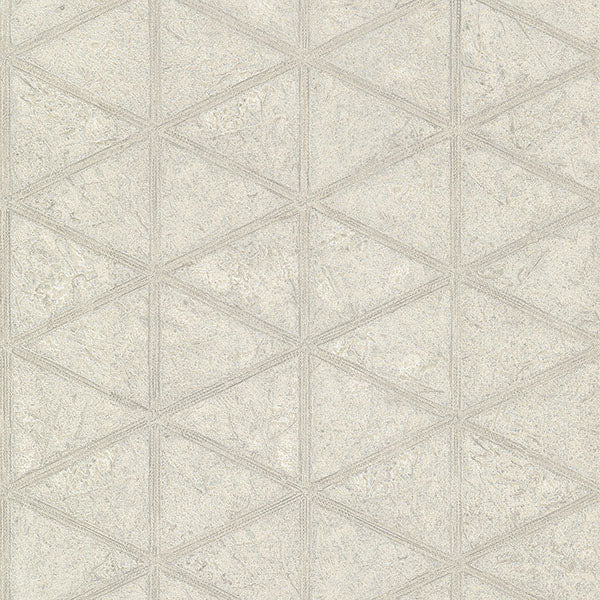 media image for Mayari Platinum Tiled Wallpaper from the Lustre Collection by Brewster Home Fashions 220